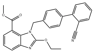 Metyl 1 - [(2 '- cyanobifenyl-4-yl) metyl] -2-etoxy-1H-benzimidazol-karboxylát CAS č .:139481-44-0